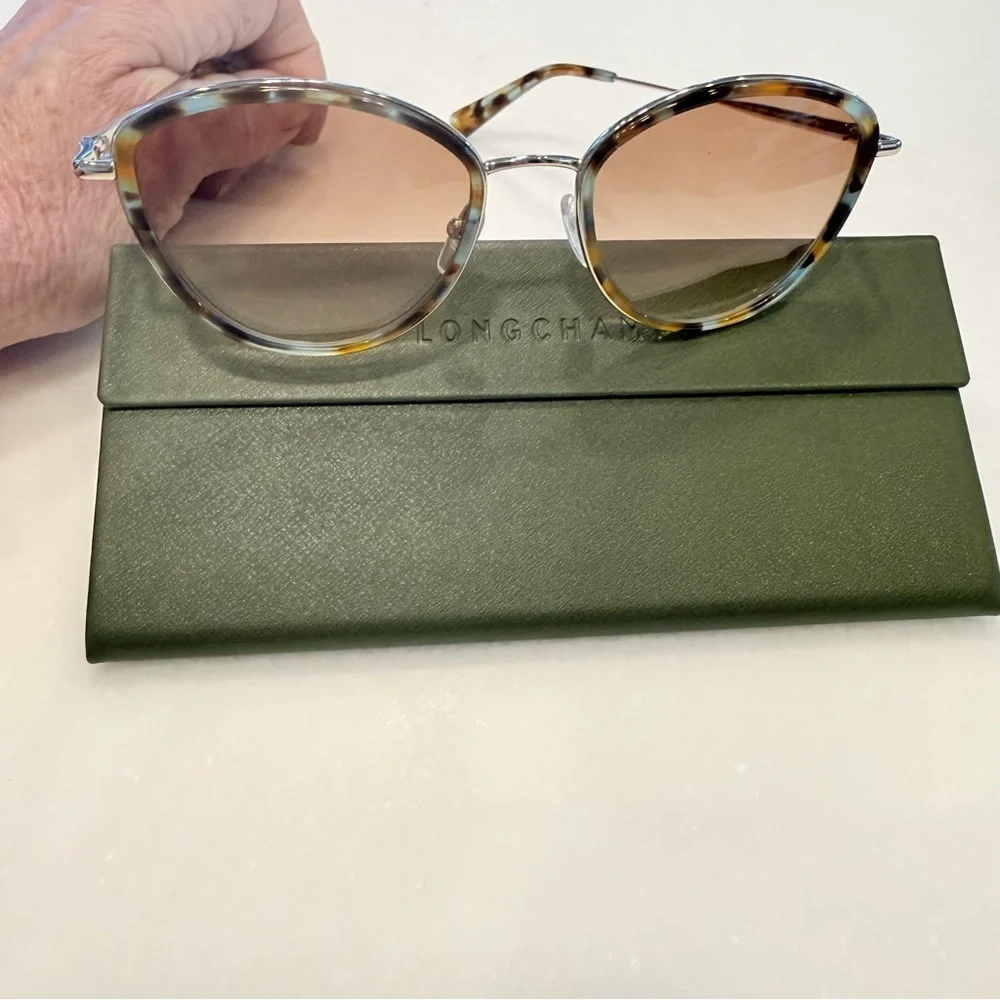 LONGCHAMP Sunglasses LO176S 717 GOLD/Tort GRADIENT BROWN 54/20/140 NEW
